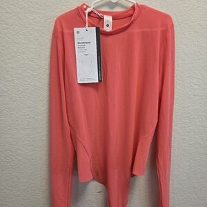 Lululemon Wundermost  Nulu Mesh Long-Sleeve Crewneck Bodysuit $88